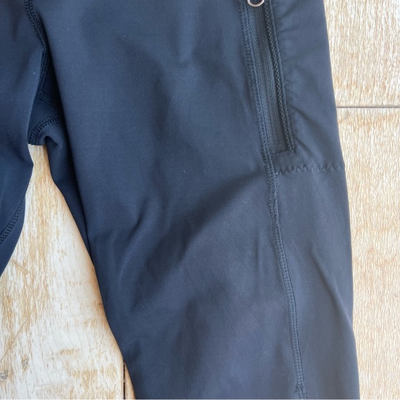 Lululemon Inspire Tight II Black Mesh Cropped Legging Luxtreme Size 6 - Picture 10 of 14